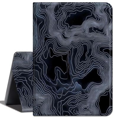 Case for 6" All-New Kindle (11th Generation, 2022 Release),Slim Lightweight Smart Shell Stand Cover with Auto Wake/Sleep for Kindle 2022 e-Reader,Topographic Contour