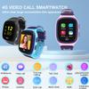 4G Kids Smart Watch with GPS Tracker - Smartwatch for Kid with Video Call Voice Chat SOS Camera Alarm Clock Puzzle Games Tracker HD Touch Screen for 3-12 Years Girls Boys (Pink) view 2