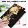Case for 6" All-New Kindle (11th Generation, 2022 Release),Slim Lightweight Smart Shell Stand Cover with Auto Wake/Sleep for Kindle 2022 e-Reader,Skeleton and Flower view 3