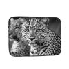 13 Inch Laptop Sleeve Bag Waterproof Shockproof Laptop Case Bag Black White Leopard Animal Computer Skin Bags Lightweight Tablet Carrying Case view 1
