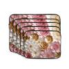 12 Inch Laptop Sleeve Bag Waterproof Shockproof Laptop Case Bag Pink White Gold Flowers Computer Skin Bags Lightweight Tablet Carrying Case view 2