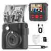 Kids Camera Instant Print, Safe Toddler Camera, 2.4 Inch Screen, 1080P with 16X Zoom, 32GB TF Card for 4 5 6 7 8 9 10 Year Old Girl & Boy Birthday Gifts, Black view 1
