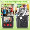 Kids Camera Instant Print, Safe Toddler Camera, 2.4 Inch Screen, 1080P with 16X Zoom, 32GB TF Card for 4 5 6 7 8 9 10 Year Old Girl & Boy Birthday Gifts, Black view 2