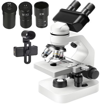 2025 Upgraded Microscope,40x-2000x Compound Biological Microscope with 2X Magnification and Mobile Phone Adapter,Suitable for Students,Adults,Beginners,Laboratory Teaching Gifts