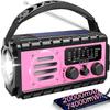 NOAA Weather Radio, 20000mAh Emergency Portable Radio, Hand Crank & Solar view 1