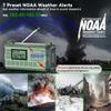 Emergency Weather Radio - AM/FM/NOAA Hand Crank Radio with 15W Fast Charge, 40000mAh Portable Solar Power Bank, Multi-Function Flashlight & SOS Alarm for Outdoor Indoor Emergencies (Green) view 2