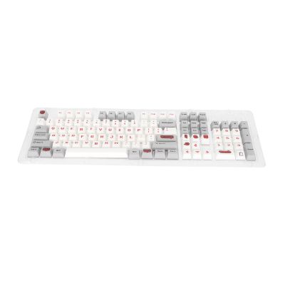 108 Key PBT Keyboard Keycaps, OEM Height, Sublimation Technology, Sturdy Glossy Matte Finish, Excellent Typing Feel, Wide Compatibility for 61/87/104/108 Key Mechanical Keyboards