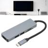 5 in 1 USB C Hub, 5Gbps Data Transfer, Ultra HD 4K30Hz, PD Charging Docking Station, Aluminum Alloy Housing, Multi Port for Home Office Travel view 2