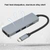 5 in 1 USB C Hub, 5Gbps Data Transfer, Ultra HD 4K30Hz, PD Charging Docking Station, Aluminum Alloy Housing, Multi Port for Home Office Travel view 4