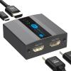 FQuanmap 8K HDMI Splitter 1 in 2 Out 4k 120Hz,HDMI 2.1 Splitter for Dual Monitors Support EDID Management HDCP 2.3 HDR 10 for Laptops PCs TV Boxes DVD Players PS5/PS4/PS3 view 1