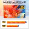 FQuanmap 8K HDMI Splitter 1 in 2 Out 4k 120Hz,HDMI 2.1 Splitter for Dual Monitors Support EDID Management HDCP 2.3 HDR 10 for Laptops PCs TV Boxes DVD Players PS5/PS4/PS3 view 4