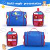 Carrying Case Compatible with Yoto player, Cards Storage Bag with Handle and Shoulder Strap, Travel Storage box for Audio Music Player & Headphone Accessories (Blue) view 3