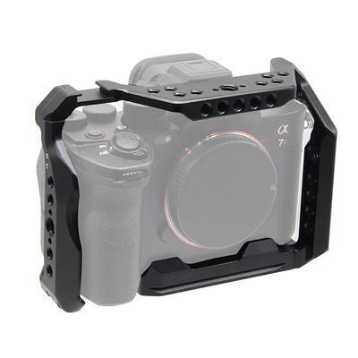 FEICHAO A7R4A Camera Cage Rig with Cold Shoe Mount 1/4, 3/8 Hole Compatible with A7M4 A7R4 A9II A7S3 A7R4A Camera