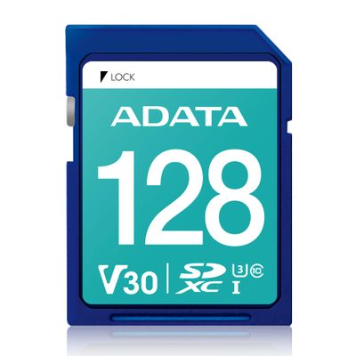 ADATA 128GB UHS-I U3 V30S SD Card 100/85 MB/s ASDX128GUI3V30S-R-I
