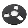 1/4 10 Inch Empty Tape Reel, Aluminum Alloy Material, NAB Recording Tape Reel, 3 Hole Windproof Design for Strength, Professional Accessory for Tape Recorder (Black) view 1
