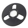 1/4 10 Inch Empty Tape Reel, Aluminum Alloy Material, NAB Recording Tape Reel, 3 Hole Windproof Design for Strength, Professional Accessory for Tape Recorder (Black) view 3