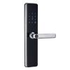MZZKFC Fingerprint Door Lock for Bedroom, Handle Smart Lock with Built in Alarm & Doorbell & Key & Magnetic Card, Apartment/Library Keyless Entry Door Lock Protect Privacy view 1