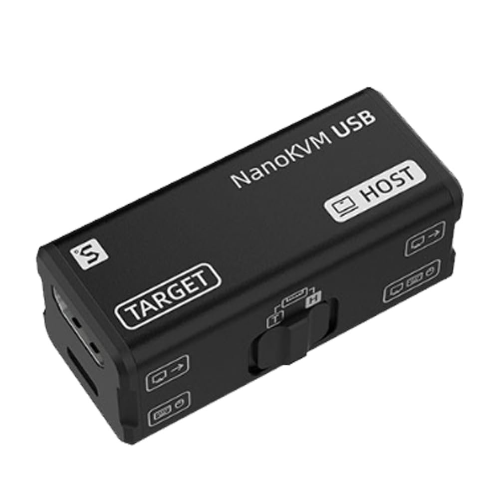 APBVIHL NanoKVM-USB 4K KVM Finger-Sized for Servers/SBCs Operations and Multi-Device Collaborated-Graphical Directly Through The ChromeCaptures HDMI Video Signals (KVM-USB)