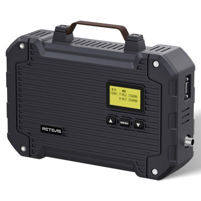 (3rd Gen RT97) Retevis RT97L GMRS High-Power Repeater, IP66 Waterproof, Long Range Base Station Compatible with Raspberry Pi for Emergency, Farms, Remote Areas & Home Use (1 Pack)