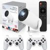 Faatchoi Portable Mini Game Video Projector, 30,000+ Preloaded Games, Android TV 11.0 Smart Projector, 360 ANSI, WiFi & Bluetooth, 1080P HD, Ideal for Home Theater, Gaming, Camping & Outdoor Movie. view 1