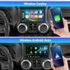 Car Stereo Radio for Toyota 4Runner 2003-2009, Tundra 2000-2006, Sequoia 2001-2007, Tacoma 1998-2004, 7Inch TouchSreen Stereo with Wireless CarPlay Android Auto GPS Navigation WiFi Backup Camera view 2