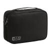 2 Layer Electronic Organizer,Cable Travel Organizer Bag, Electronic Accessories Travel Case For Adapter Plugs,Cable, Gadgets, Cord, Charger, Phone, Earphone, Large (Black) view 1