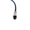 16.4 ft GX12 2 Pin Single Female Cable, GX12 2Pins Single Female Head Aviation Cordset Electrical Connector Panel Mount Circular Metal Adapter Cordset for Ships 5A 200V 20AWG (5meter) view 2