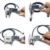 16.4 ft GX12 2 Pin Single Female Cable, GX12 2Pins Single Female Head Aviation Cordset Electrical Connector Panel Mount Circular Metal Adapter Cordset for Ships 5A 200V 20AWG (5meter) view 3