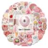 120 Pcs Coquette Stickers, Pink Cute Girl Sticker Pack, Kawaii Aesthetic Stickers for Water Bottles Laptops Phones Waterproof Decals Suitable for Kids Teens Adults,Coquette Party Decoration Supplies view 2
