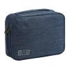 2 Layer Electronic Organizer,Cable Travel Organizer Bag, Electronic Accessories Travel Case For Adapter Plugs,Cable, Gadgets, Cord, Charger, Phone, Earphone, Large (Navy) view 1