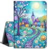 Case for 6" Amazon Kindle 10th Gen 2019 Released,Slim Lightweight Smart Shell Stand Cover with Auto Wake/Sleep for Kindle 10th Gen 2019,Flower and Fantasy Castle view 1