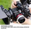 Follow Focus for DSLR and Mirrorless Camera Lenses,with A B Stops,Lens Gear Ring,15mm Rod and Rod Clamp,Camera Follow Focus Compatible with Lens Diameter Up to 114mm view 2