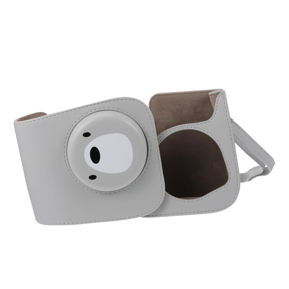 Yardenfun 1pc Instant Camera Case Shoulder Strap Cute Pu Protector for Mini Scratch-resistant Travel and Photography