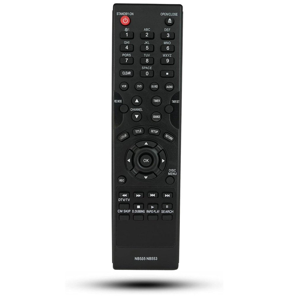 NB555 NB555UD Replacement Remote Control Compatible for Magnavox NB552 ZV450MW8 ZV450MW8A Digital Video Disc Recorder
