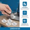 Homoyoyo 4pcs Laptop Security Anchor Base Plate for -Theft Cable Locks Design for Various Models Stable and Secure Laptop Locking for Office Study and Travel view 3