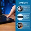 Homoyoyo 4pcs Laptop Security Anchor Base Plate for -Theft Cable Locks Design for Various Models Stable and Secure Laptop Locking for Office Study and Travel view 4