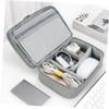Artibetter Three-Layer Waterproof Digital Storage Bag for Electronics Accessories Multi-Functional Data Cable Organizer Pouch for Travel and Home Use Black view 4