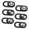6pcs Webcam Cover for Laptop Computer Tablet Adorable Panda Pattern Slide Design view 1