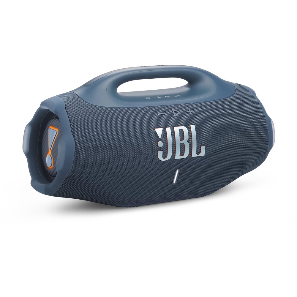 JBL Boombox 4 - Most Powerful Portable Waterproof Speaker with Massive Pro Sound, Up to 34 Hours of Playtime, & Multi-Speaker Connection by Auracast (Blue)