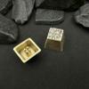 1PC Engraveds Brass Flaw Keycaps Cherrys Metal Key Caps for Mechanical Keyboards view 2