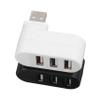 Artibetter 2pcs USB Hub Ports Multi-Function Adapter Extension Splitter for Laptop Compatible Multiple Systems Lightweight and Black White view 1