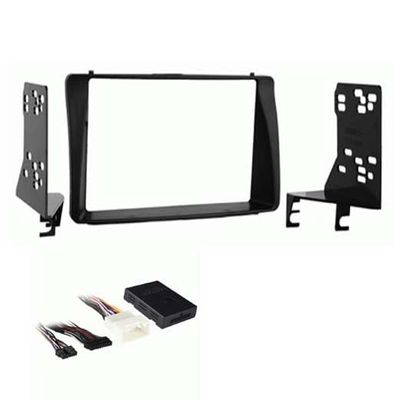 Double DIN Car Stereo Installation Kit Compatible with Toyota Corolla 2003, 2004, 2005, 2006, 2007, and 2008 for Factory Amplified Models