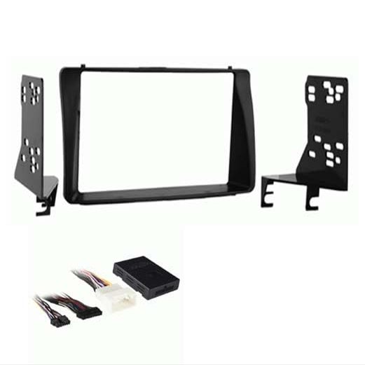 Double DIN Car Stereo Installation Kit Compatible with Toyota Corolla 2003, 2004, 2005, 2006, 2007, and 2008 for Factory Amplified Models