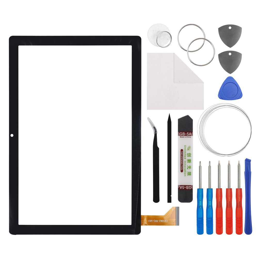 E-yiiviil Touch Screen Panel Digitizer (Without LCD Display) Compatible with CX1062 FPC-V01 10.1 inch with Tools