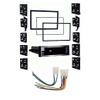 Single/Double DIN Car Stereo Installation Kit Compatible with Toyota Corolla 1993, 1994, 1995, 1996, and 1997 - Non Amplified Models view 1