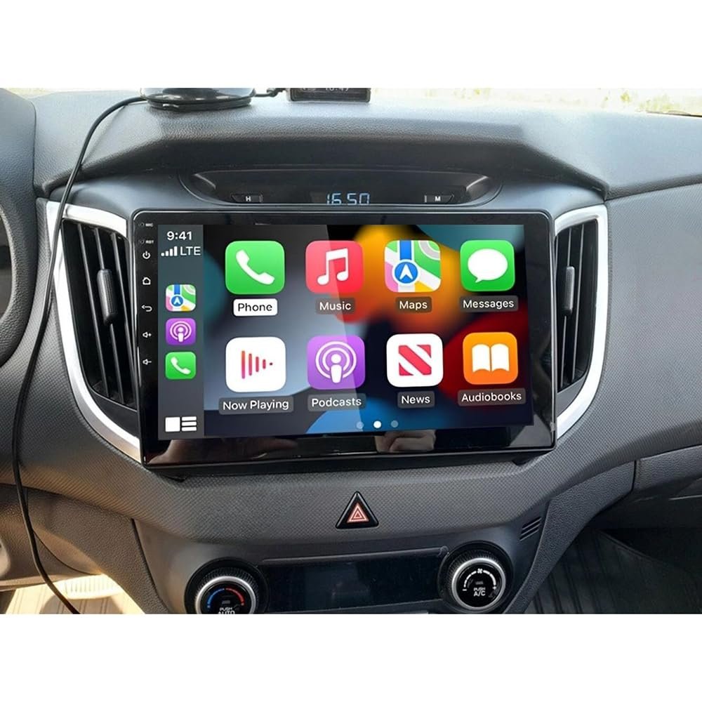 10 Inch Android 14 Car Stereo Radio for Hyundai Creta ix25 2015-2019 Head Unit, 2+32G Double Din Stereo with Wireless Carplay Touch Screen Car Radio GPS Navi WiFi SWC Backup Camera Mirror Link
