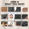 MANGOSTAN Walnut Wood CD Player with Speakers, Bluetooth Retro Portable Music Player for Home, Wired & Remote Control view 3