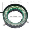 Microscope Kit Microscope Vision Light Source Inner Diameter 61 Mm LED Light 144 Lamp for Industrial Microscope Lens Adapters(Green) view 2