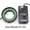 Microscope Kit Microscope Vision Light Source Inner Diameter 61 Mm LED Light 144 Lamp for Industrial Microscope Lens Adapters(Green) view 4