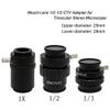 JOEBO Microscope Kit 1/2 TV1/3 for Microscope Replacement Accessories, Trinocular Microscopio Camera Microscope Lens Adapters(TV12) view 2